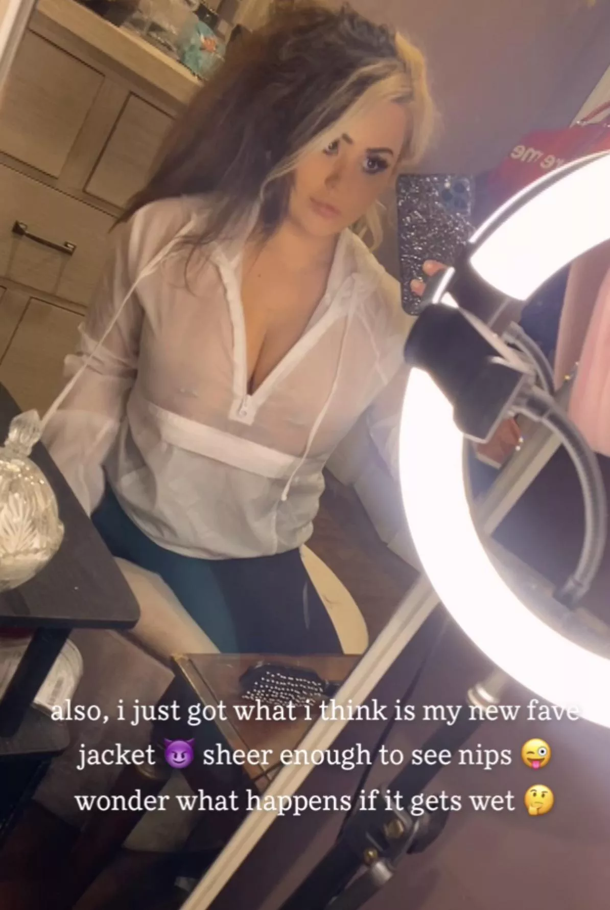 sheer windbreaker 😏