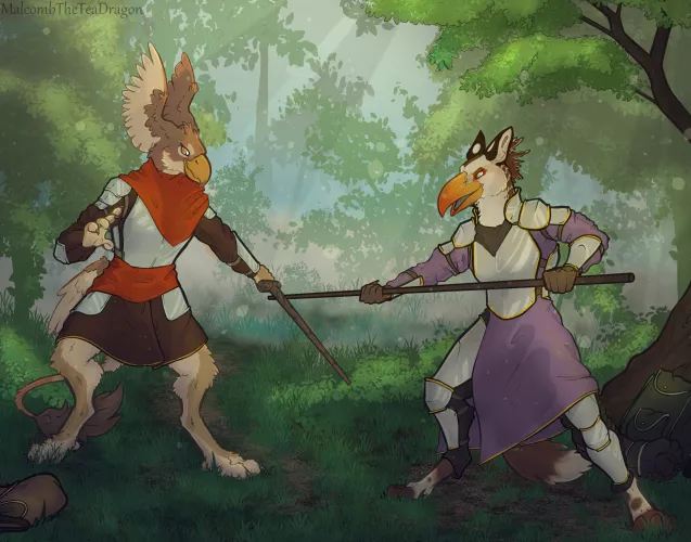 Sparring Partners, Commission, art by me (@MalcombTea)