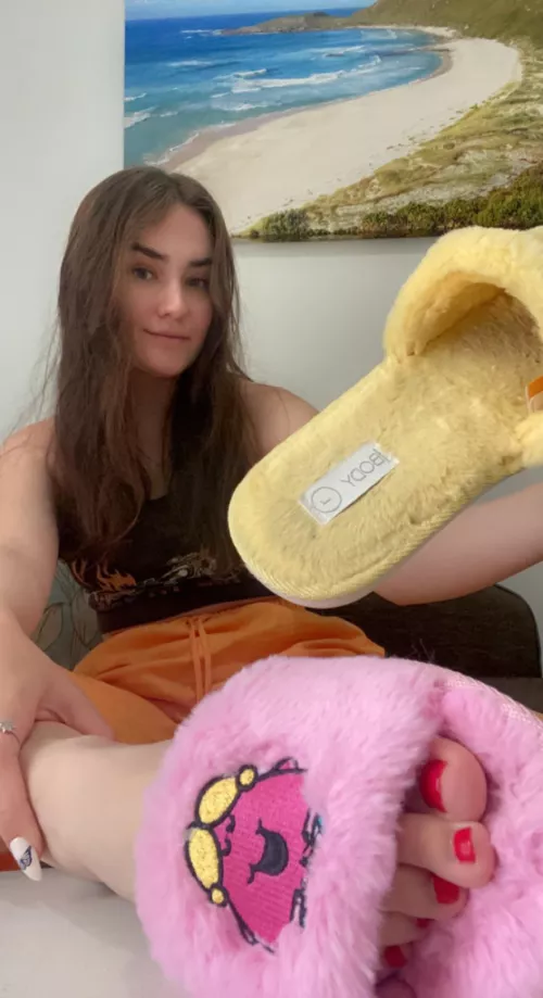 Are you sucking my toes of sniffing my shoes?