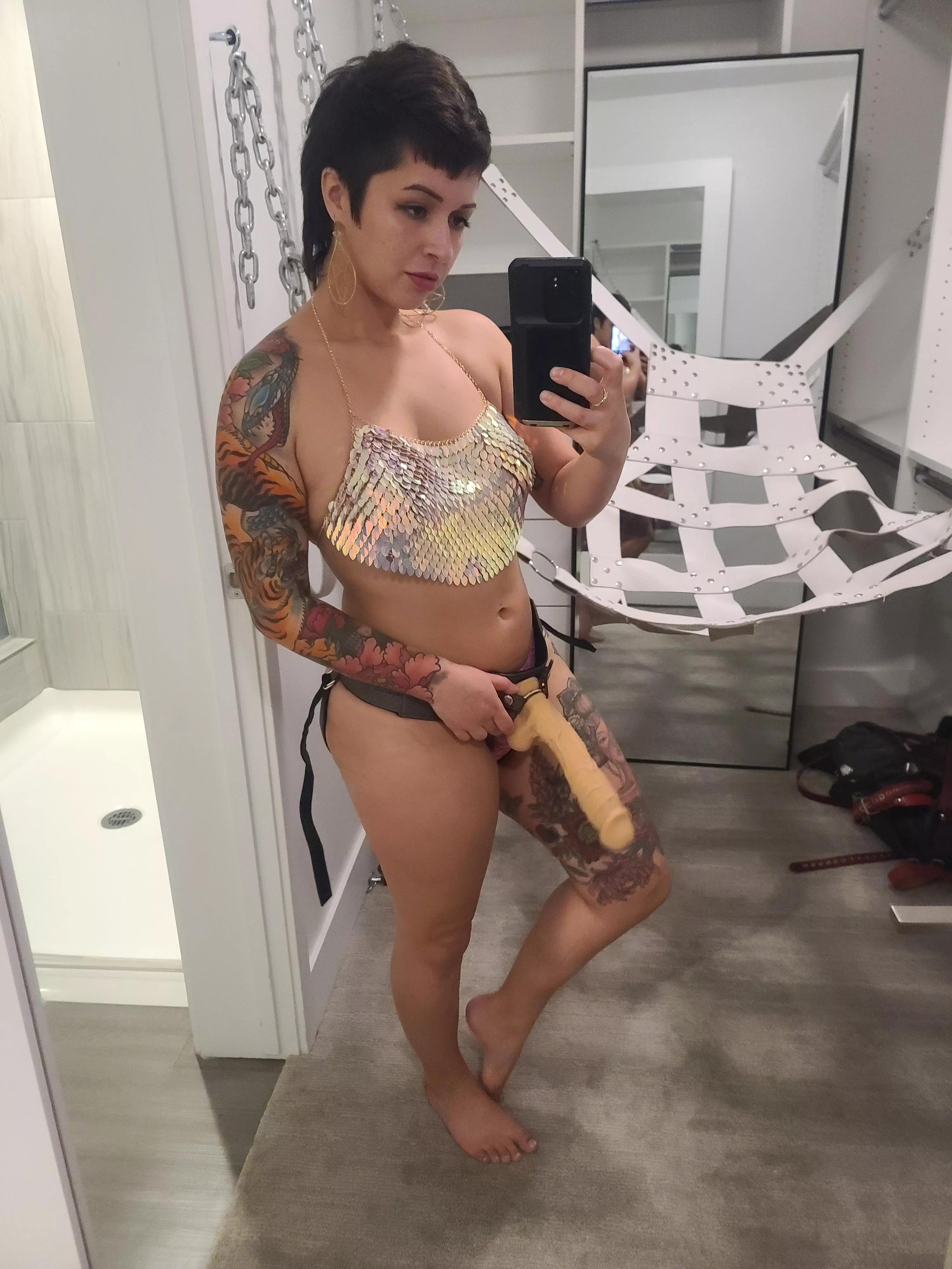 Could you take Mommy's huge cock? [domme]