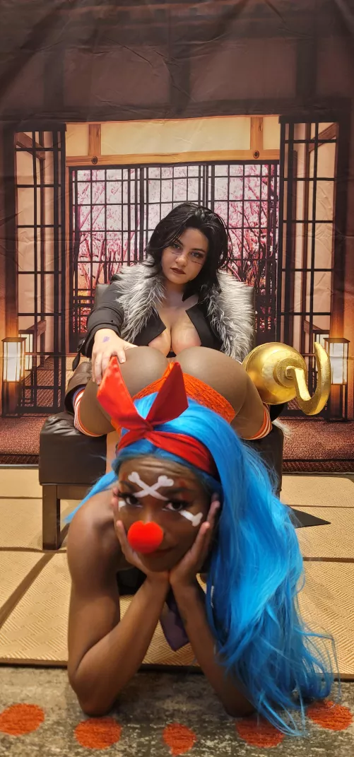 Crocodile and Buggy cosplay from one piece by luckofthelion and execute.cos
