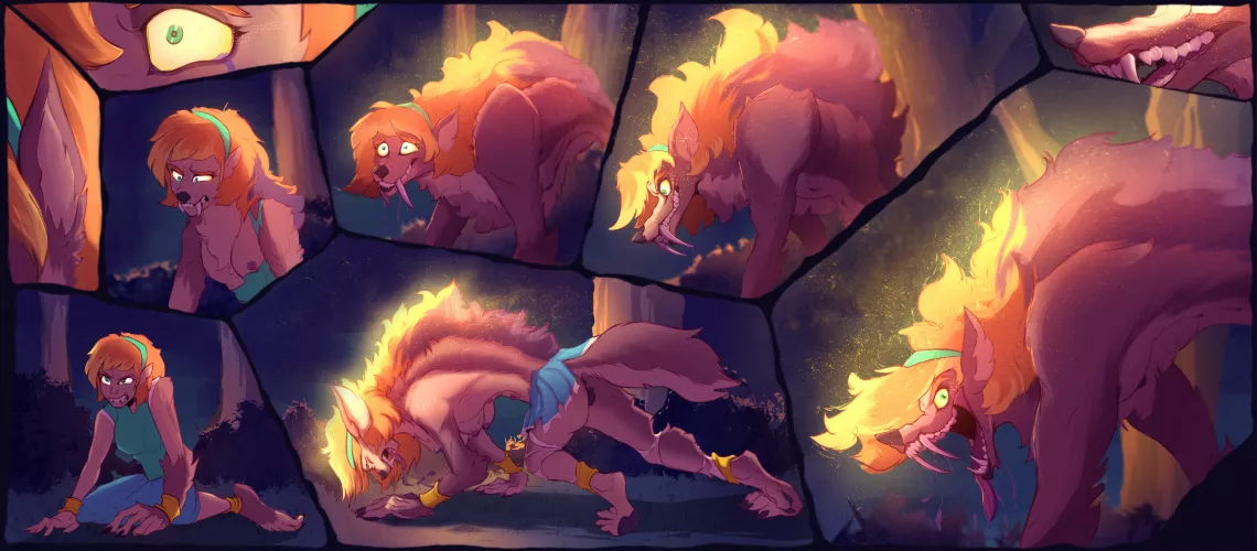 Fire Hazard [SharkRags] (Woman => Werewolf)