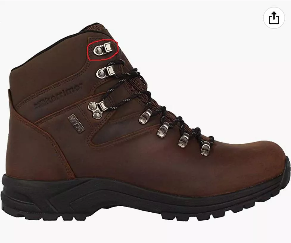 Hello there, the Lace hook on my Boot just came off today and like to ask if any of you know here where I can find a place to get a replacement one yes the same one as seen in the photo circled in red, the same make of boot too, thank you.