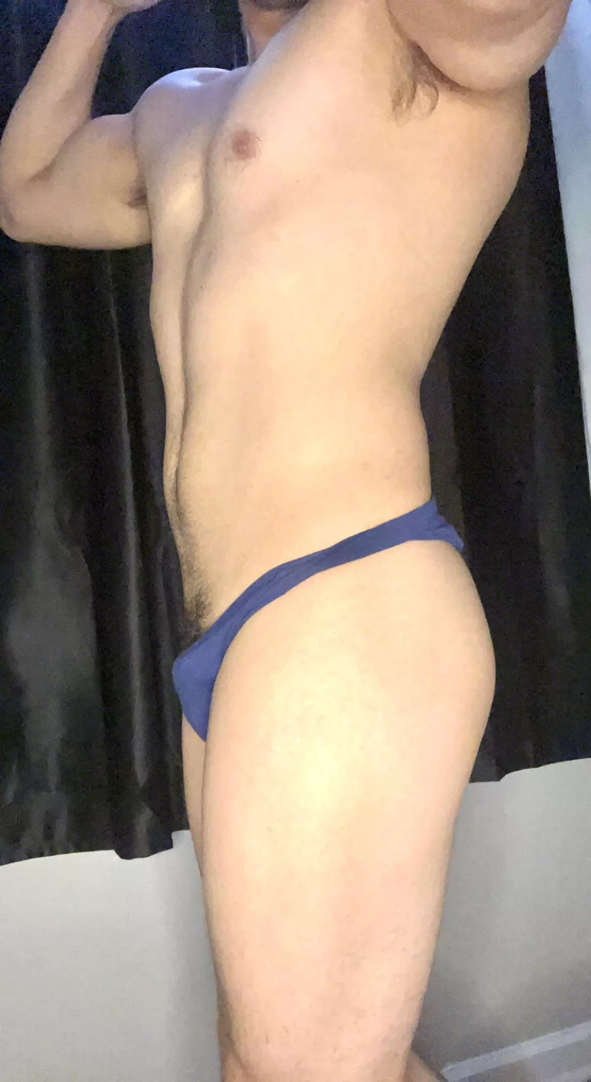 I love wearing small underwear and i love this shade of blue on me