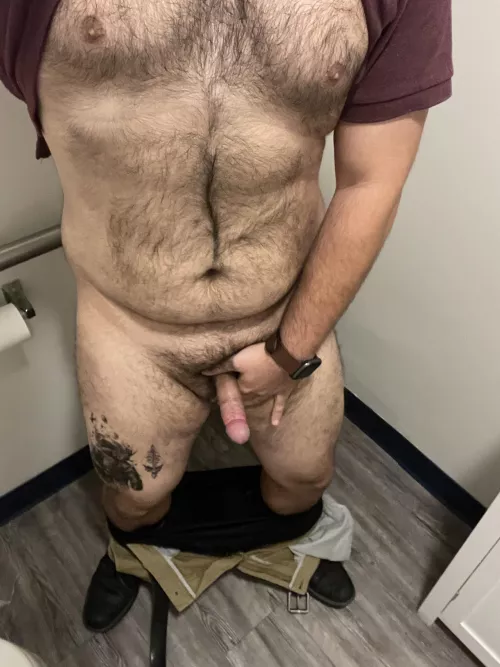 It’s your favorite IT guy, jerking off in the bathroom again