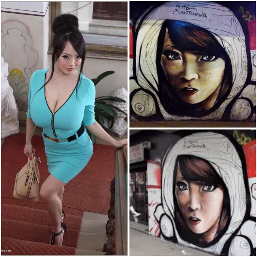 Japanese pornstar legend Hitomi Tanaka has a mural of her in Chile 🇨🇱