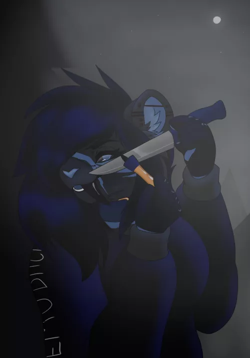 Killer Makeup for a Killer Lady (Art by me).