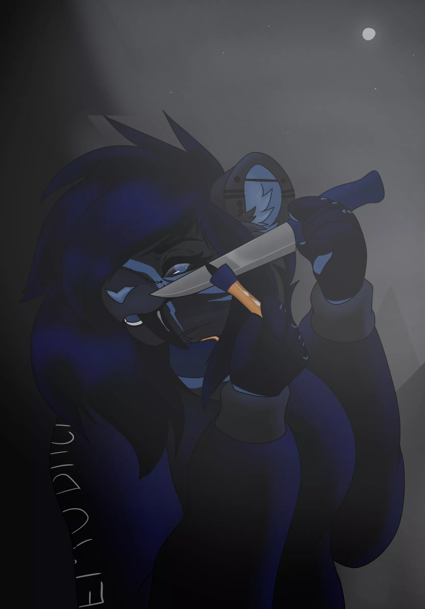 Killer Makeup for a Killer Lady (Art by me).