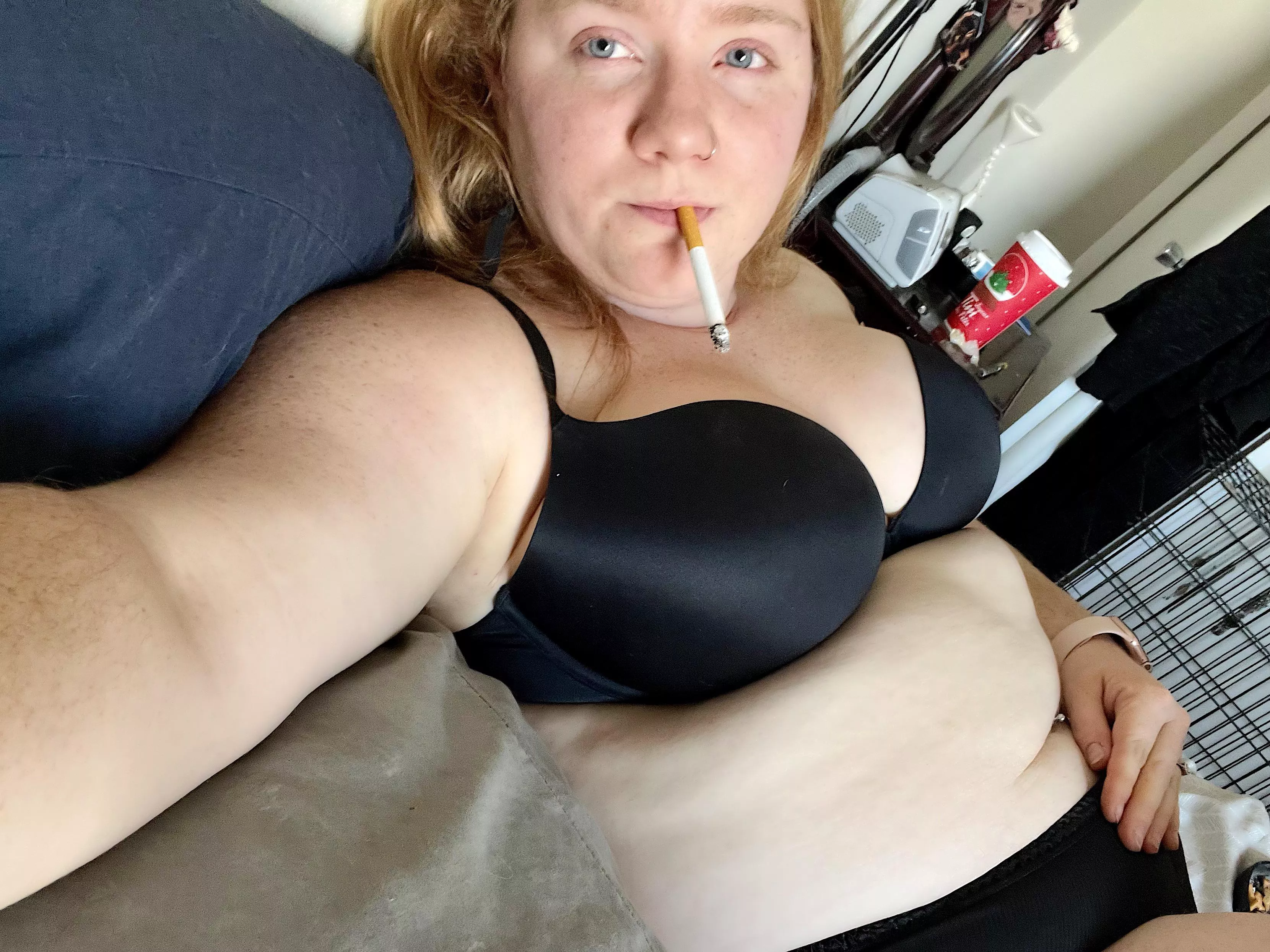 Laying here thinking of you ☺️