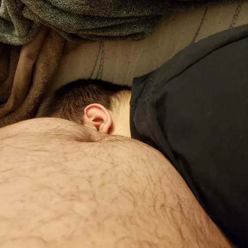 Letting my chub give me some relief.