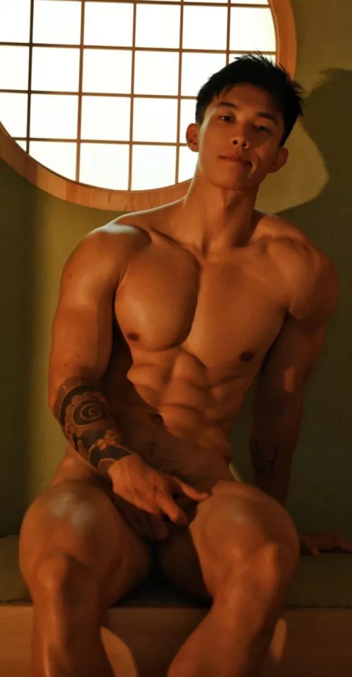 Meet him in the sauna