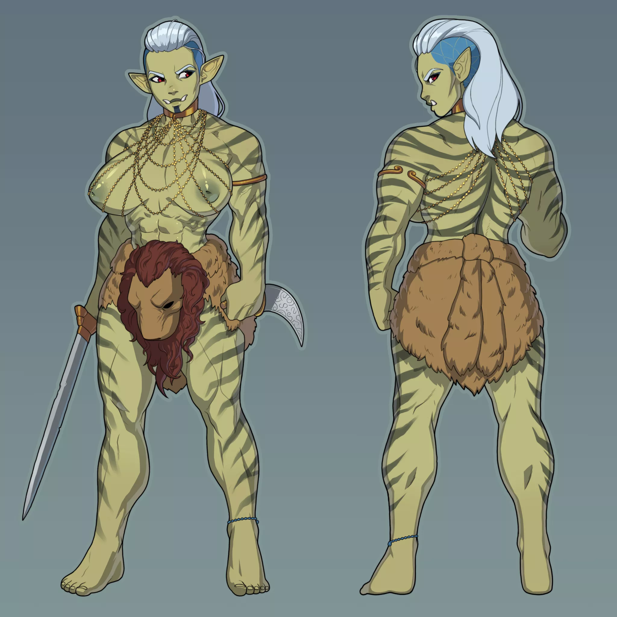 My warlock, Usha the Warbringer (commissioned from Shysterling)