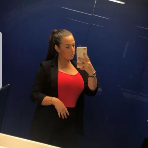 One of her work outfits (on the airport)