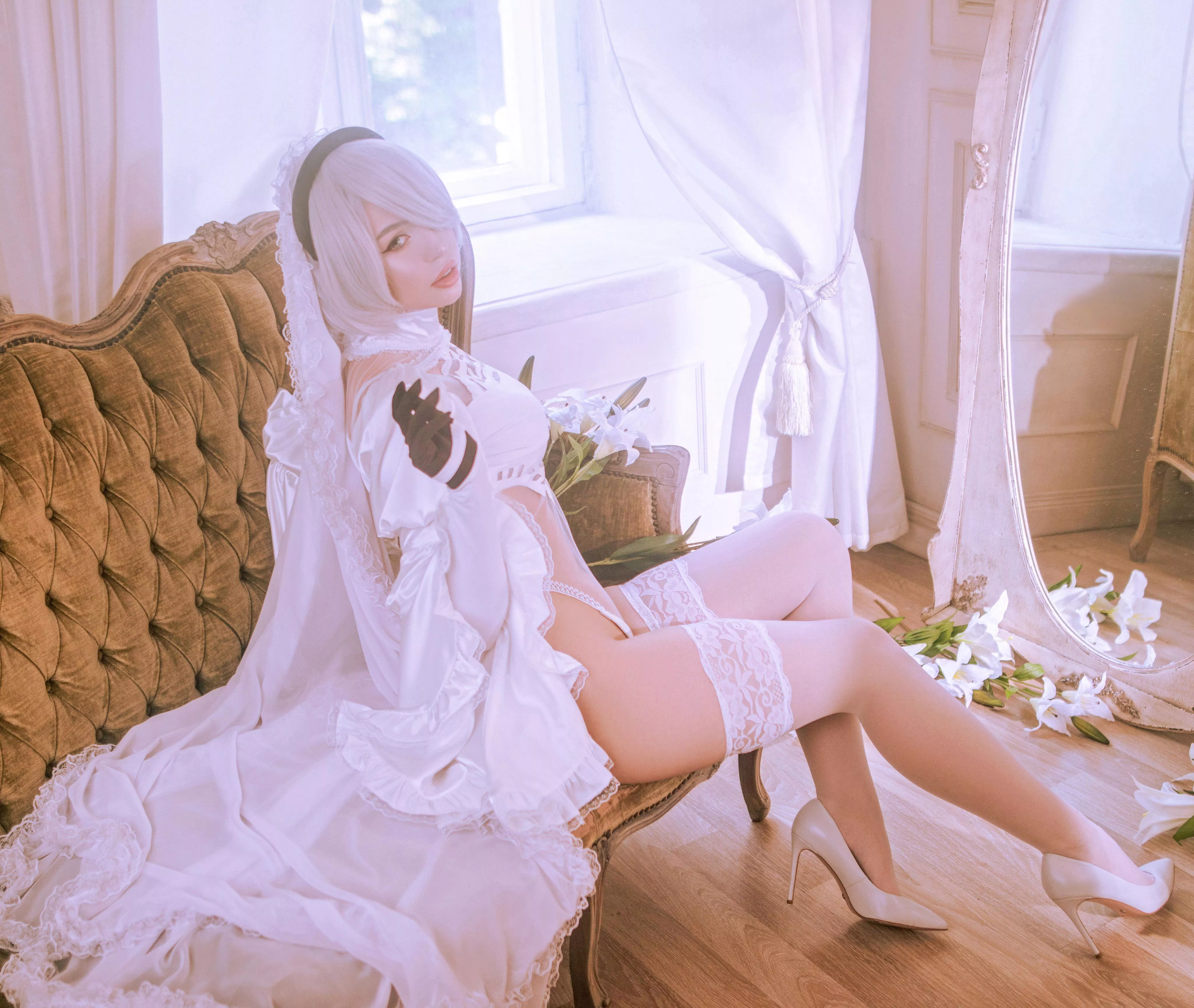 Say hi to 2b from Nier Automata! Cosplay by @_sooyoungg