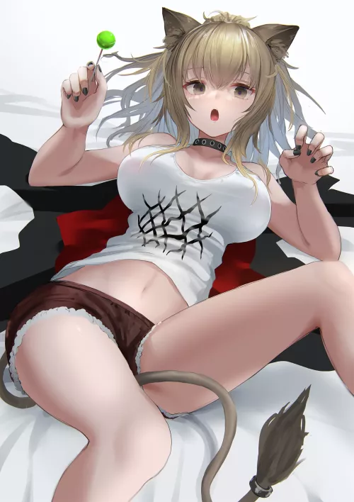 Siege with lollipop and shorts (wtsthk) [Arknights]