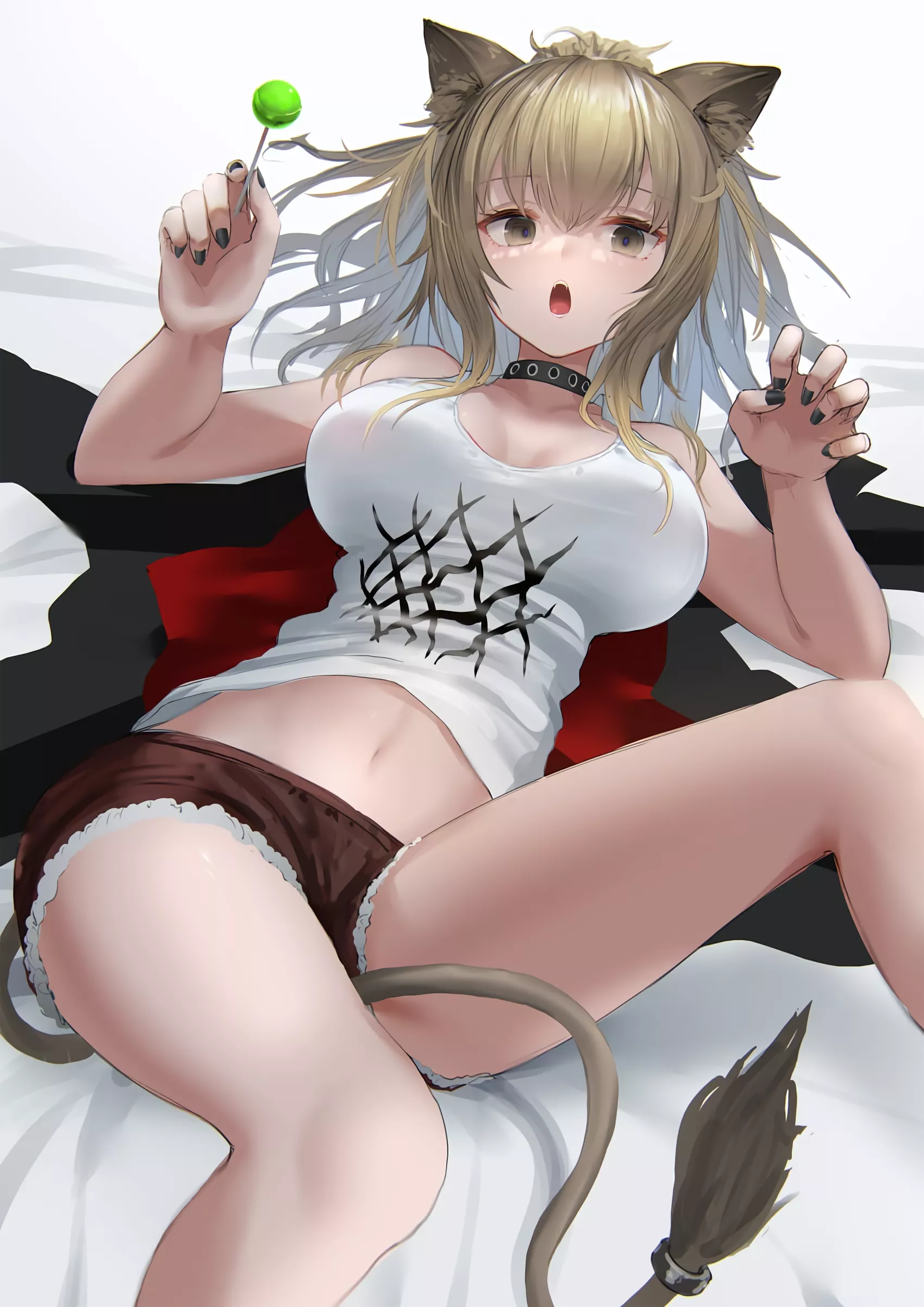 Siege with lollipop and shorts (wtsthk) [Arknights]