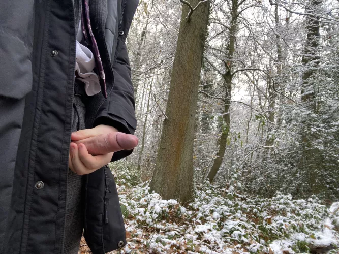 Very cold but that won’t stop me when I’m very horny