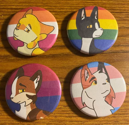 Warriors Pride Pins! (Art by Me)