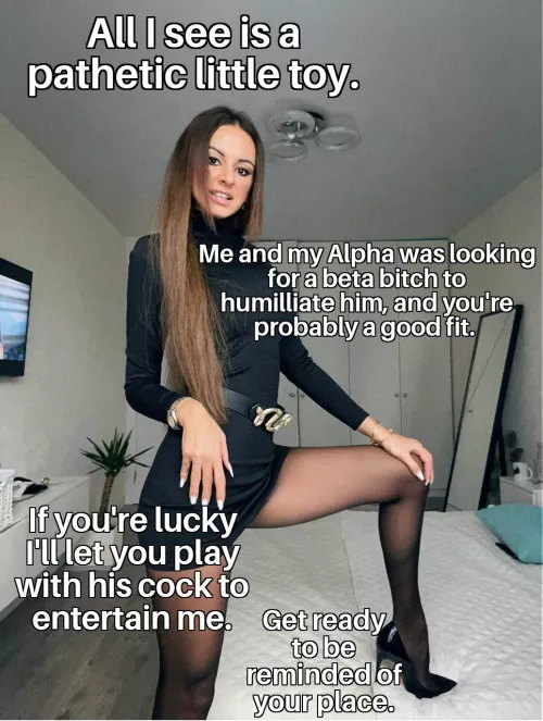 Would you play with my Alpha's cock if I let you?