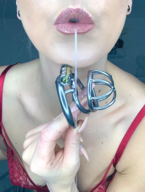 wouldn't you love to be spit on while been caged for the right xxx