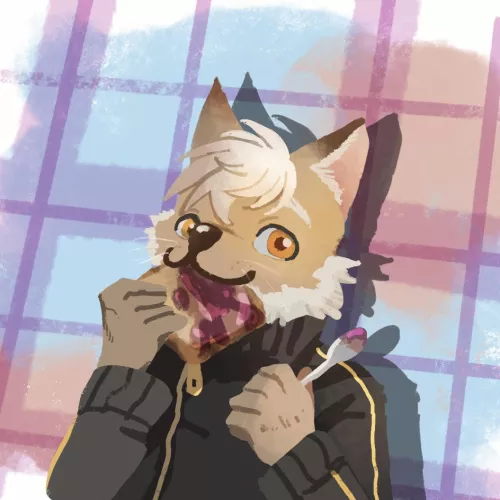 “Yummy.”Art by me