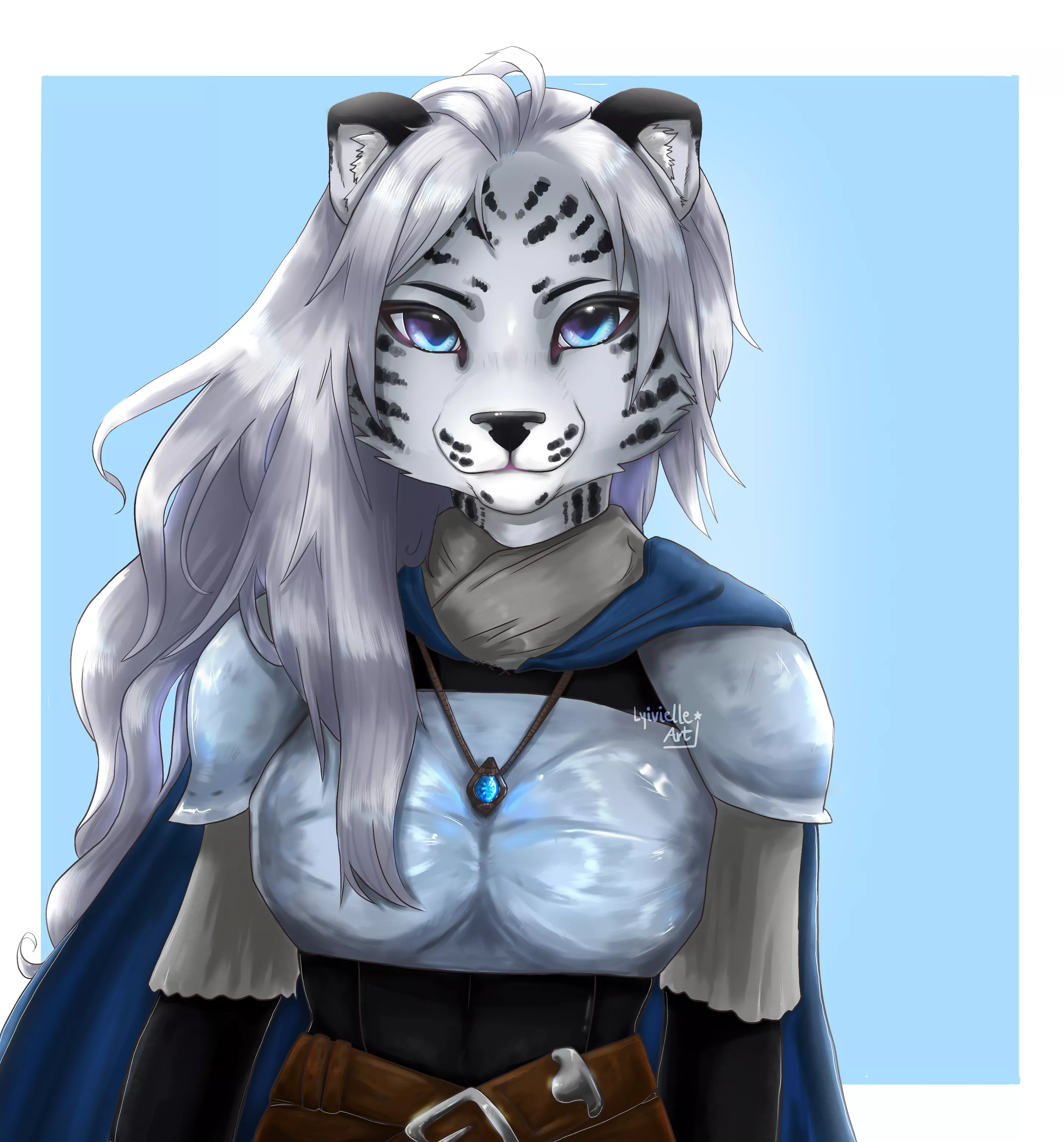 A commission I've finished for my dear regular! I still have to improve my armor-drawing skills hehe^-^