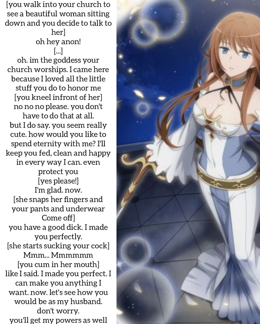 A Goddess wants to marry you [15th Caption] [Sex] [Wholesome] [One-Off Caption]