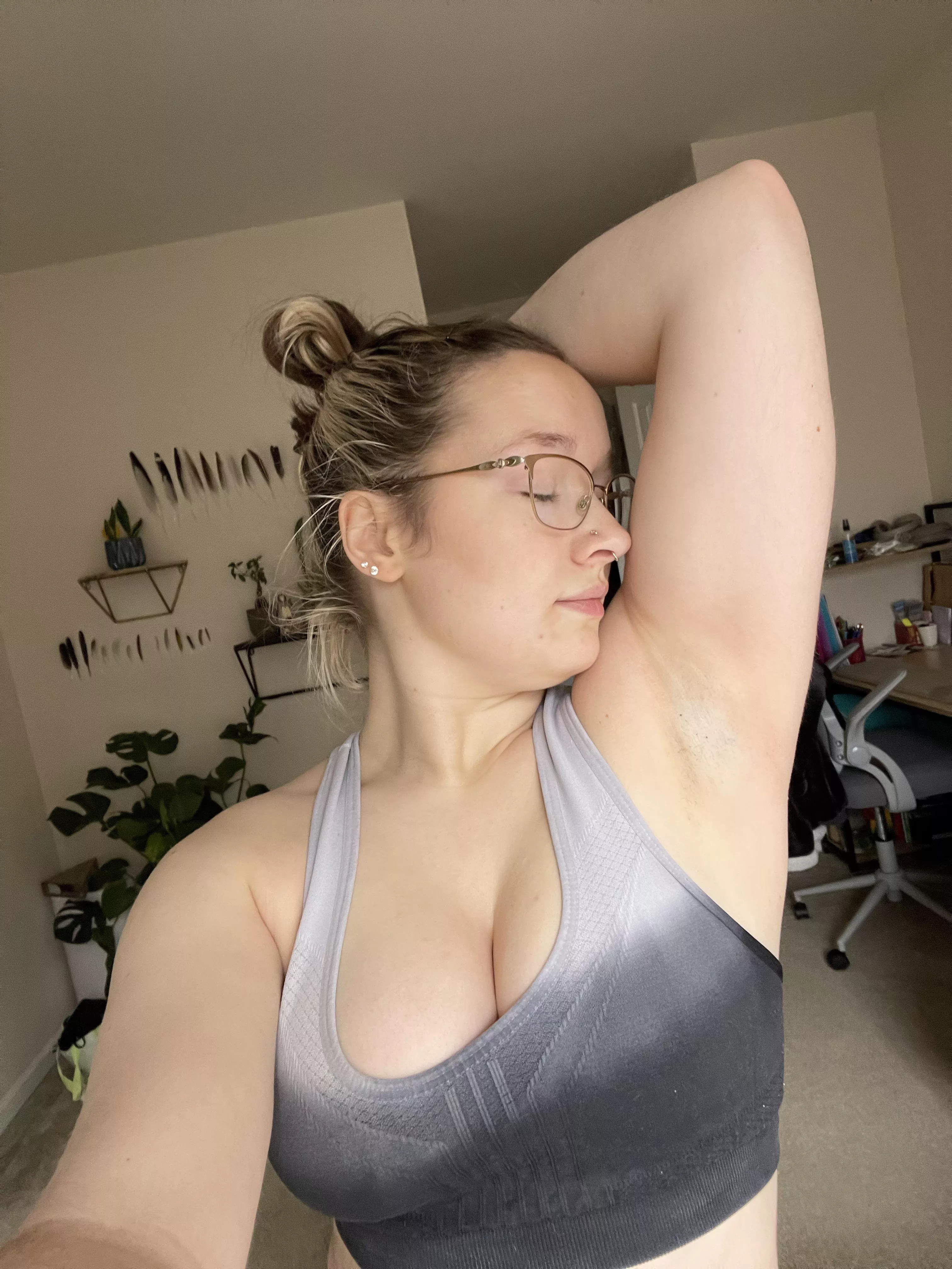 A nice little sniff after an intense workout