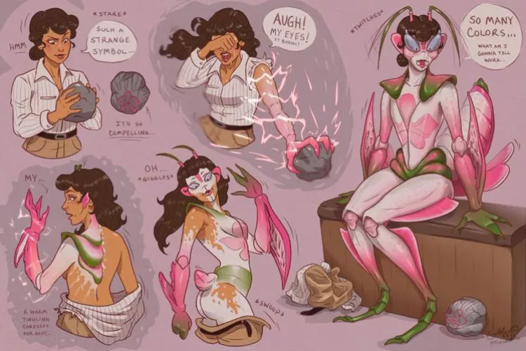 A TF [by mmwoodcock on Twitter] based on an orchid mantis