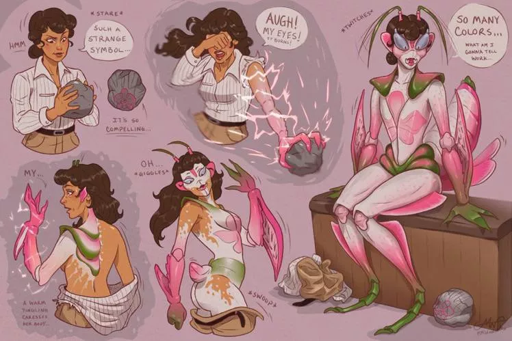 A TF [by mmwoodcock on Twitter] based on an orchid mantis