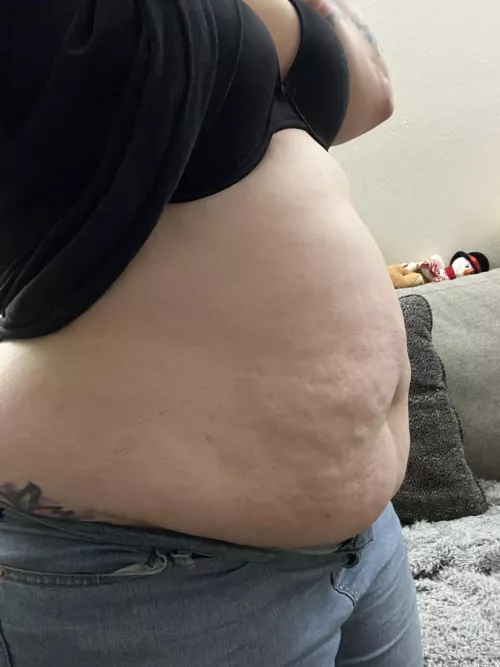 Annddd I can’t pull my pants over my belly