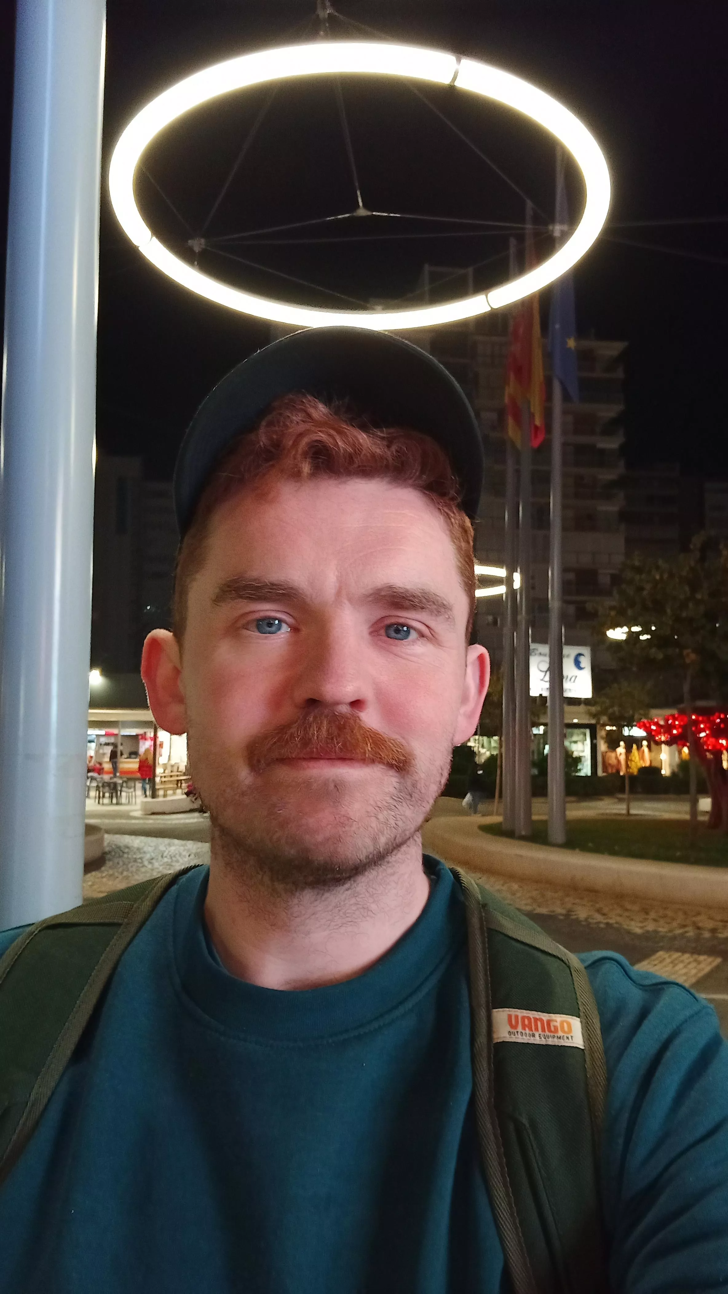 Big boy by a big ring.