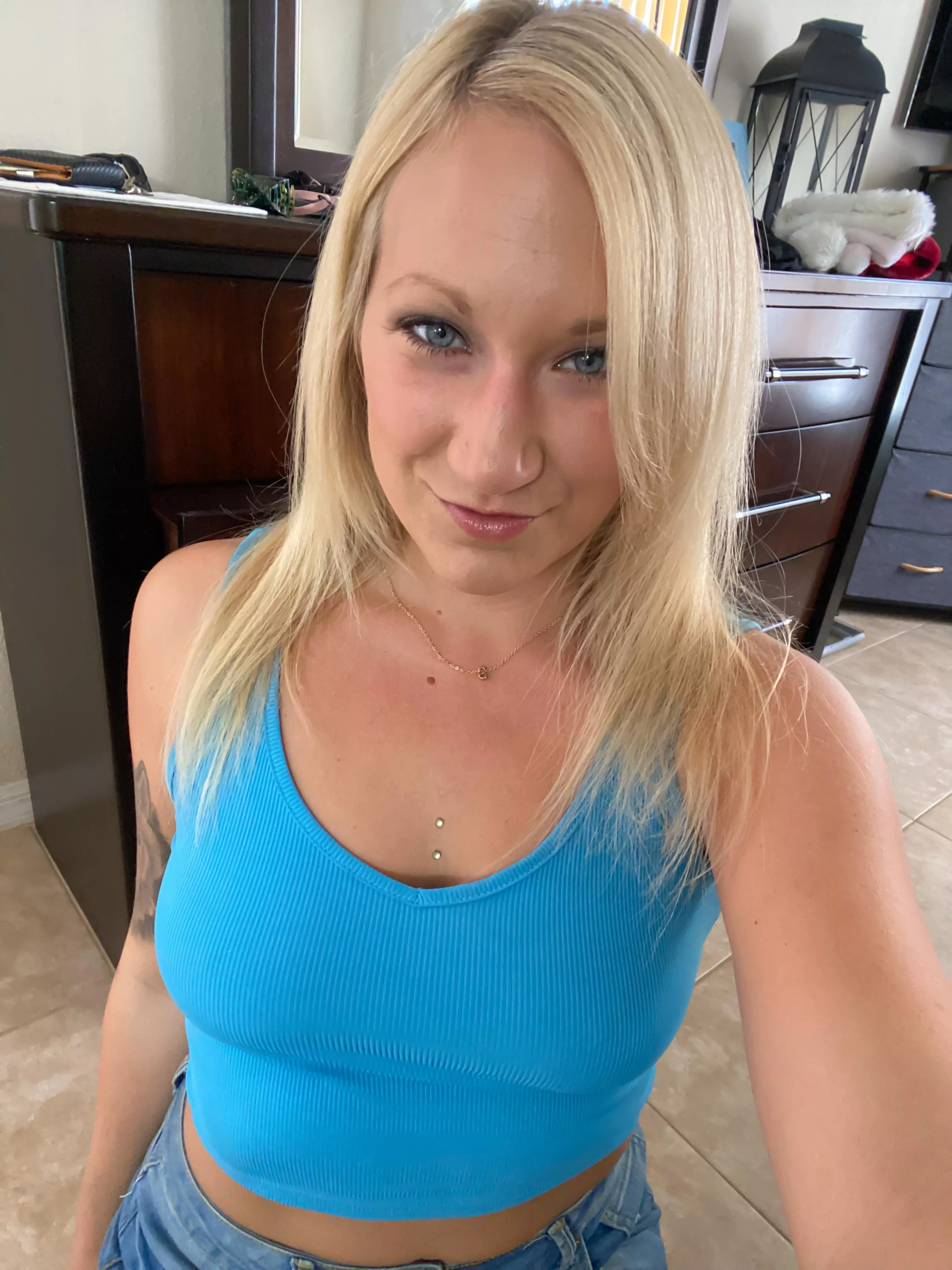 Blue top to match my eyes