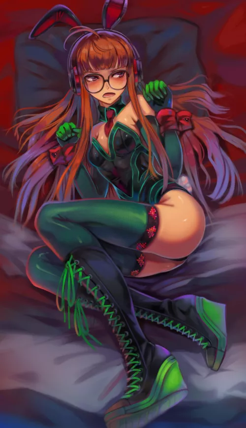 Bunny Futaba in bed (Toasty Scones)