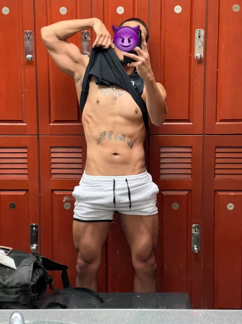 Come into the locker room and get a sniff