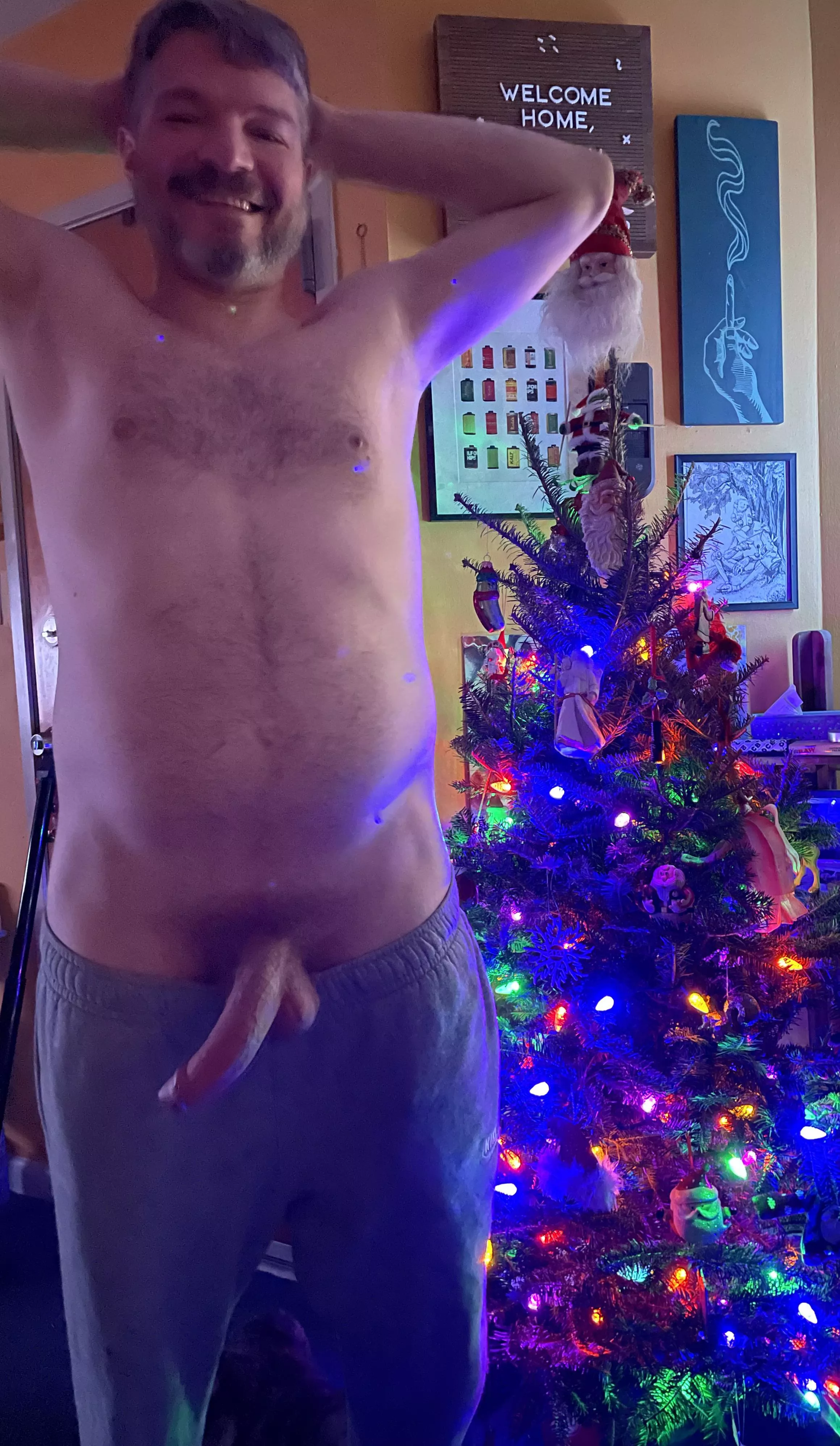 Come sit on my lap tell me what you want for Christmas:)