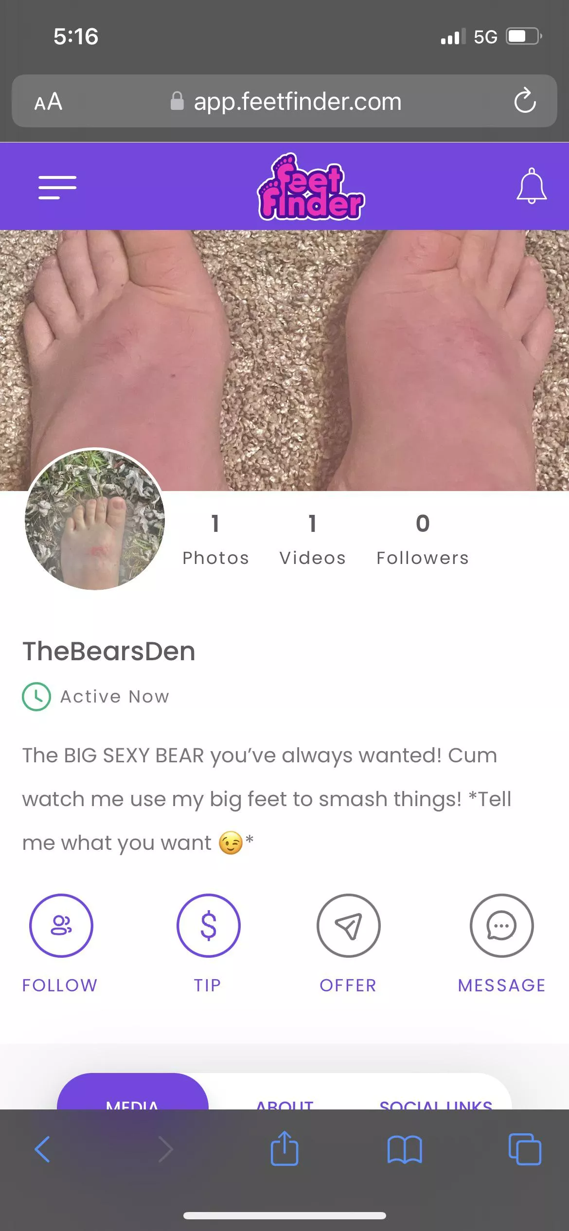 Cum follow me