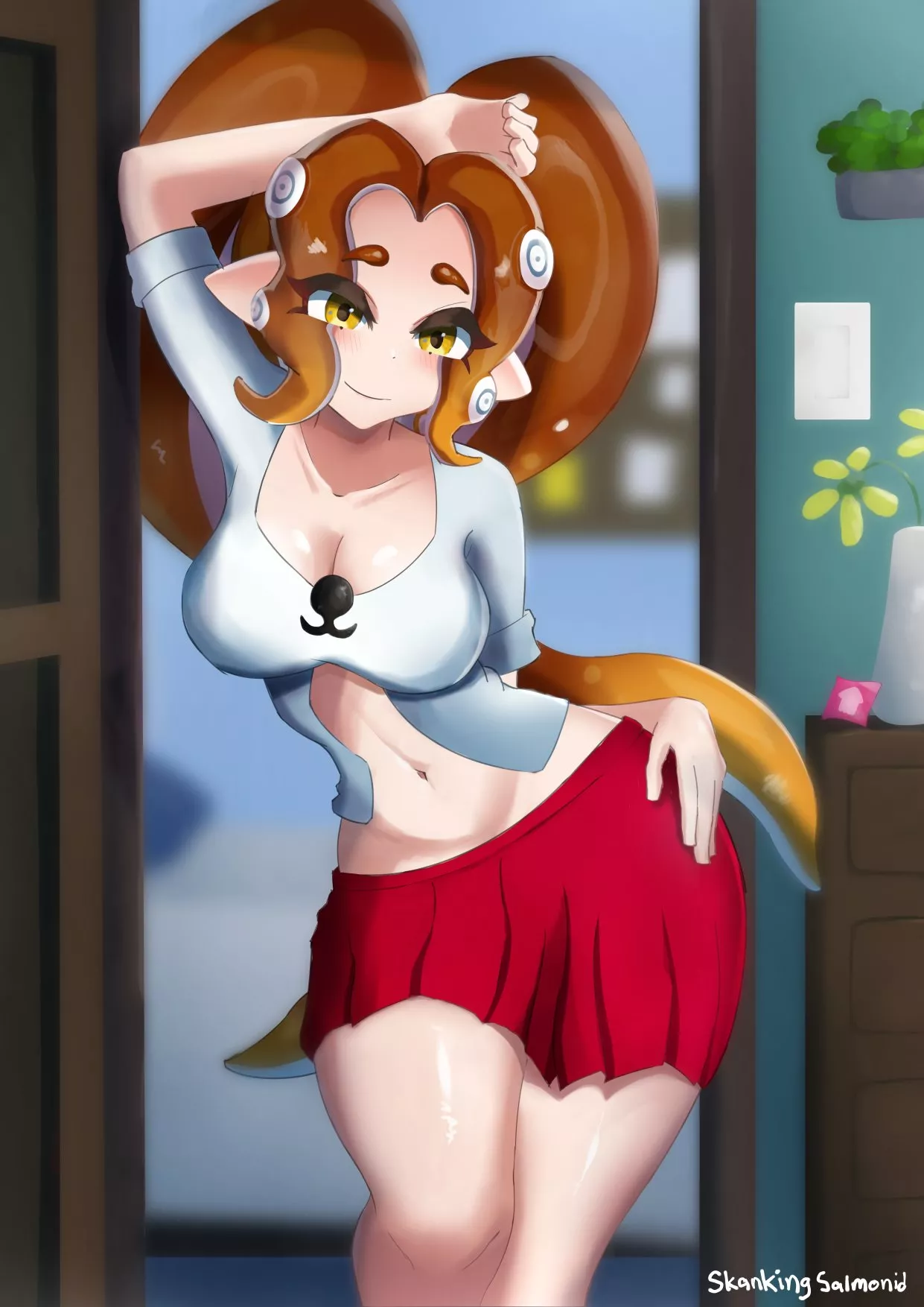 Drew this cute Octo OC