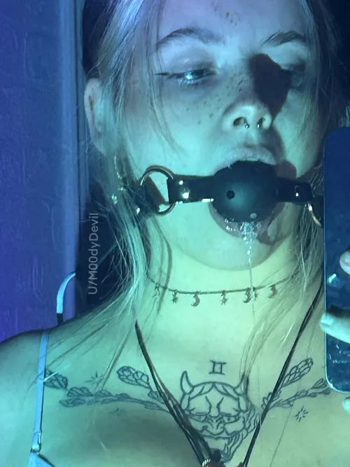 Gagged and tatted. What more could you want .