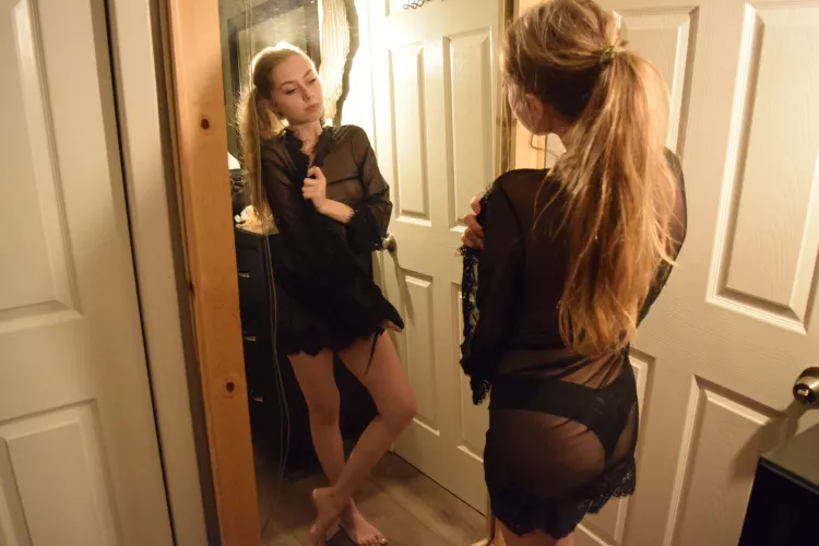 Hubby is at work, waiting for my ex to come over, how do i look?