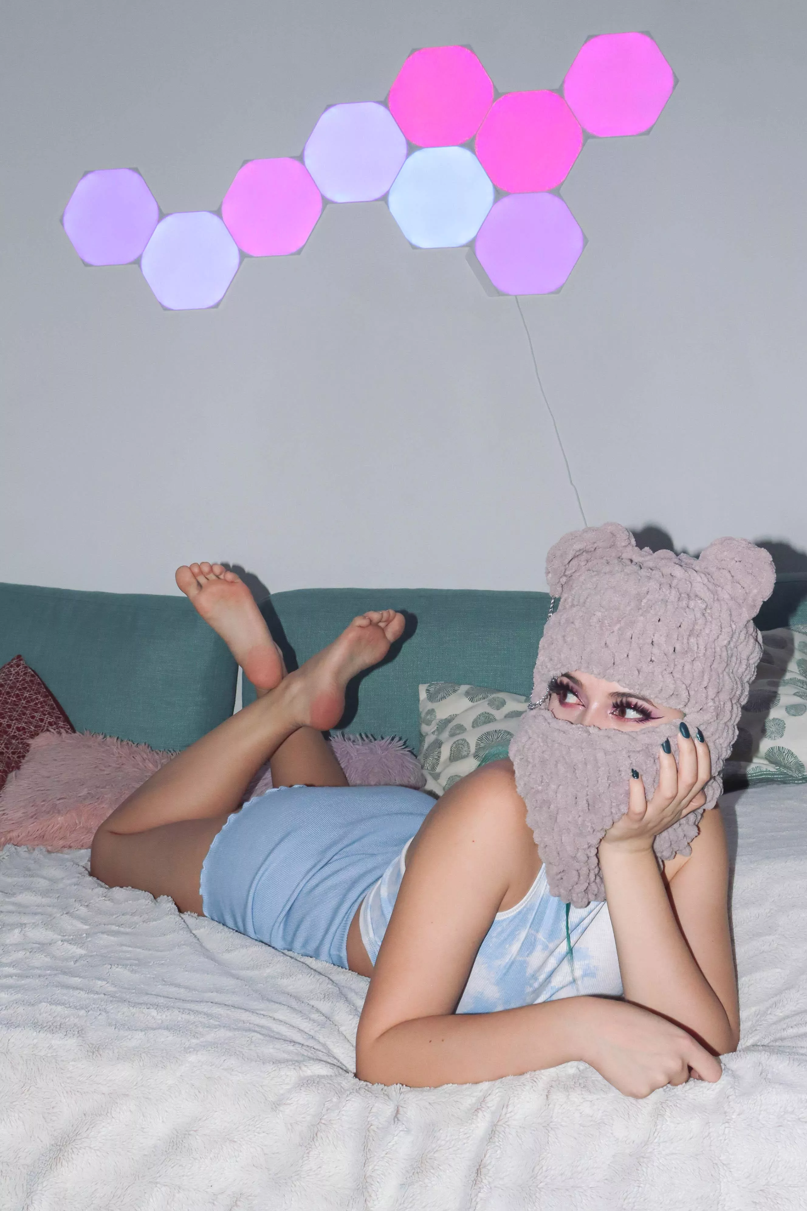 I don't know if you wanted to lick my soles from toe to heel