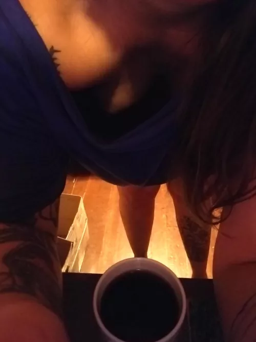 I'd rather still be nuggling with my pets in bed, but at least I have coffee to keep me going.