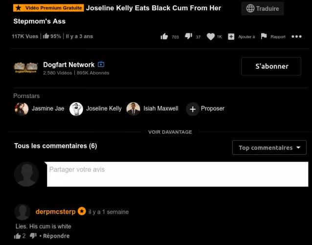 Joseline Kelly eats black cum from her stepmom's ass