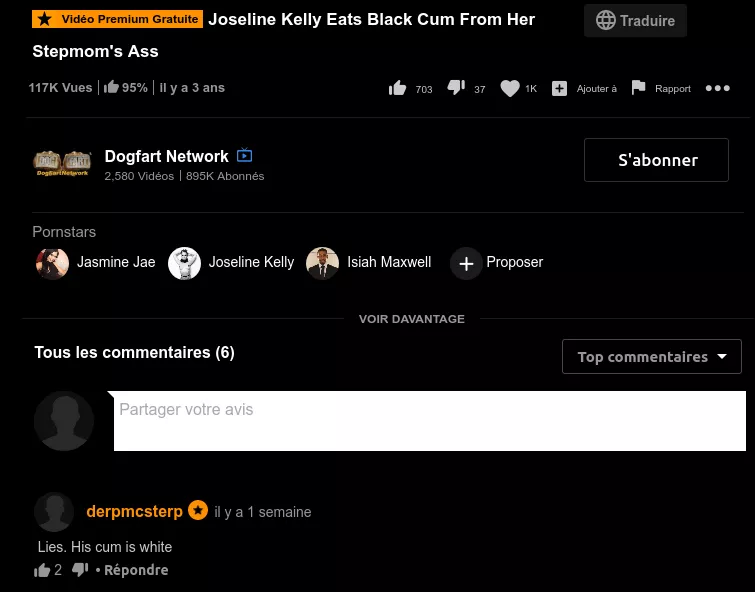 Joseline Kelly eats black cum from her stepmom's ass