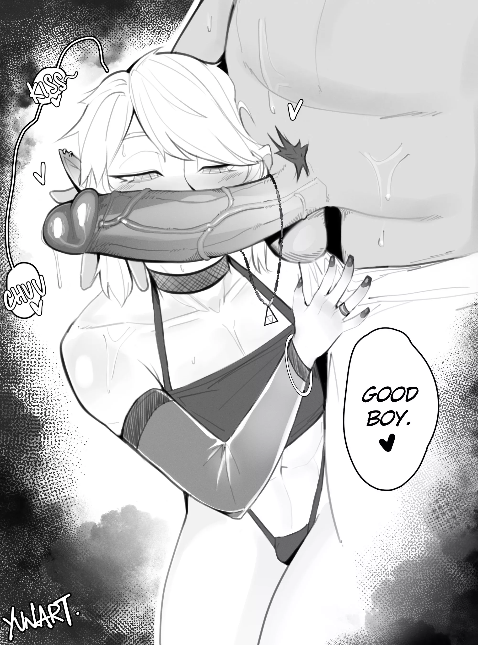 Link is an obedient little twink (YunaArt)