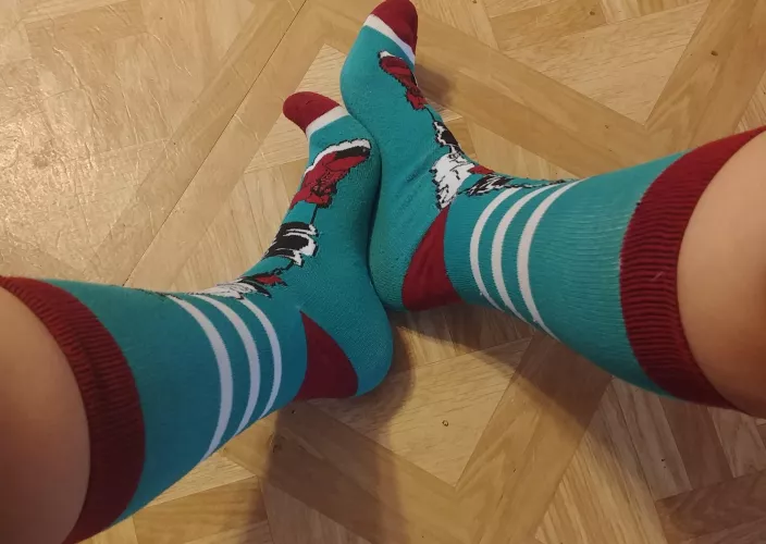 Long socks ready to be worn and customized just for you :)