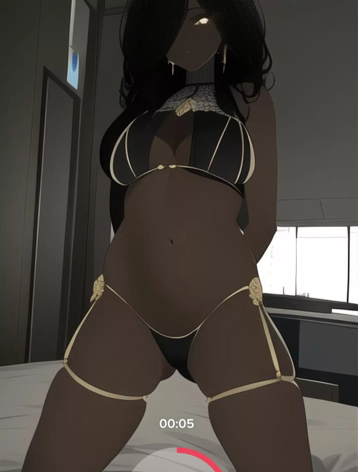 Me through the tiktok AI filter