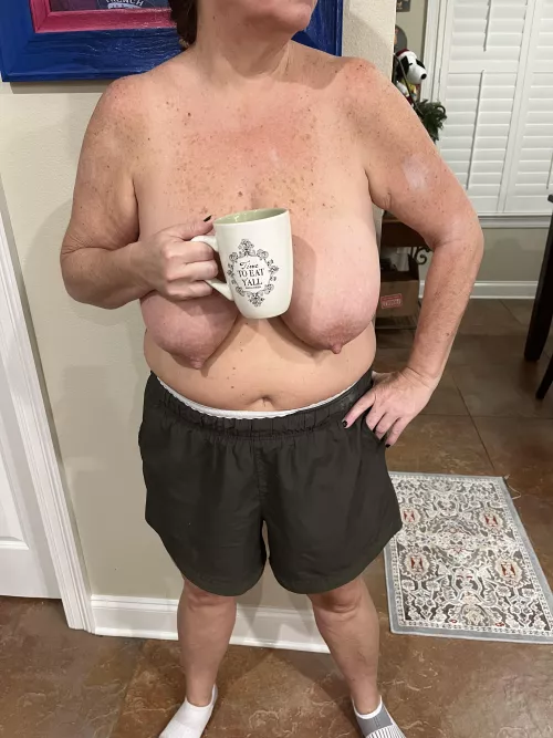 Morning coffee to warm me up!!☕️