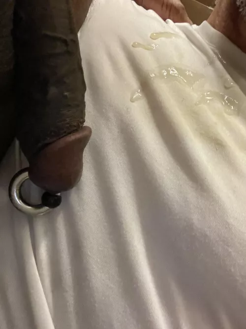 My gym shirt became a BBC cumrag