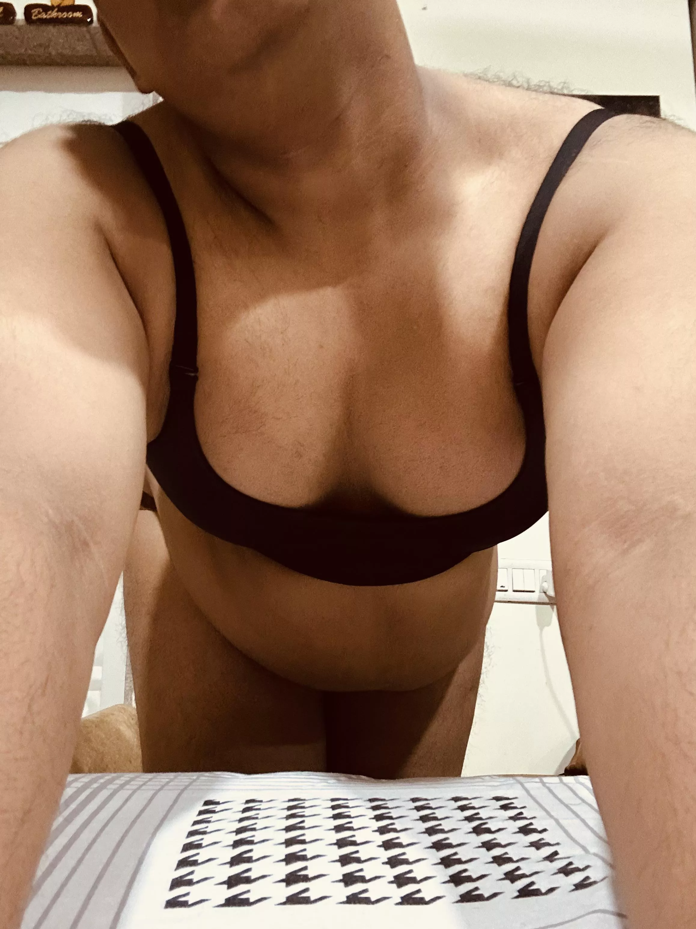 Satin panties feel different 🥰